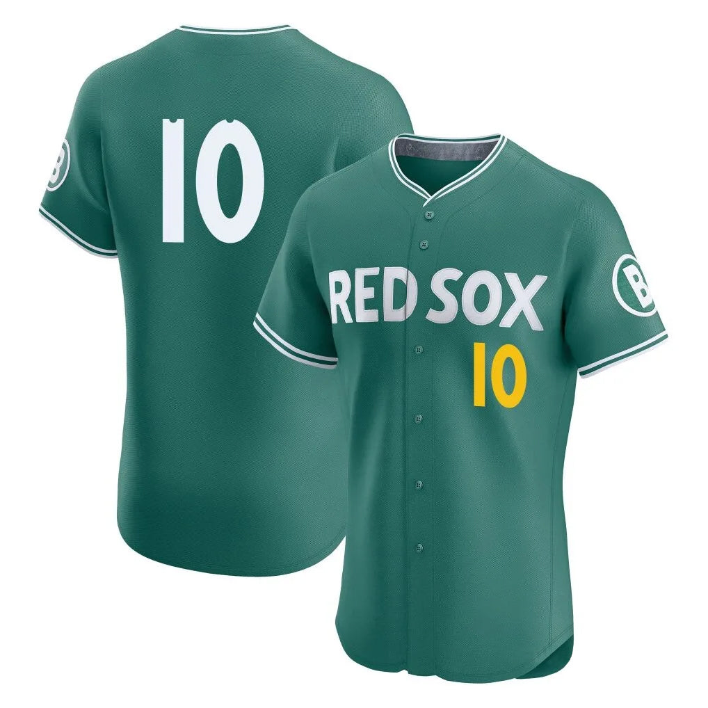 BIPIHUC B.Red Sox #10 Trevor Story Player Green City Connect Limited Elite Home Game Stitched Jerseys