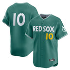 BIPIHUC B.Red Sox #10 Trevor Story Player Green City Connect Limited Home Game Stitched Jerseys