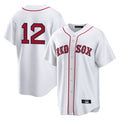 BIPIHUC B.Red Sox #12 Connor Wong Player White Home Game Stitched Jerseys