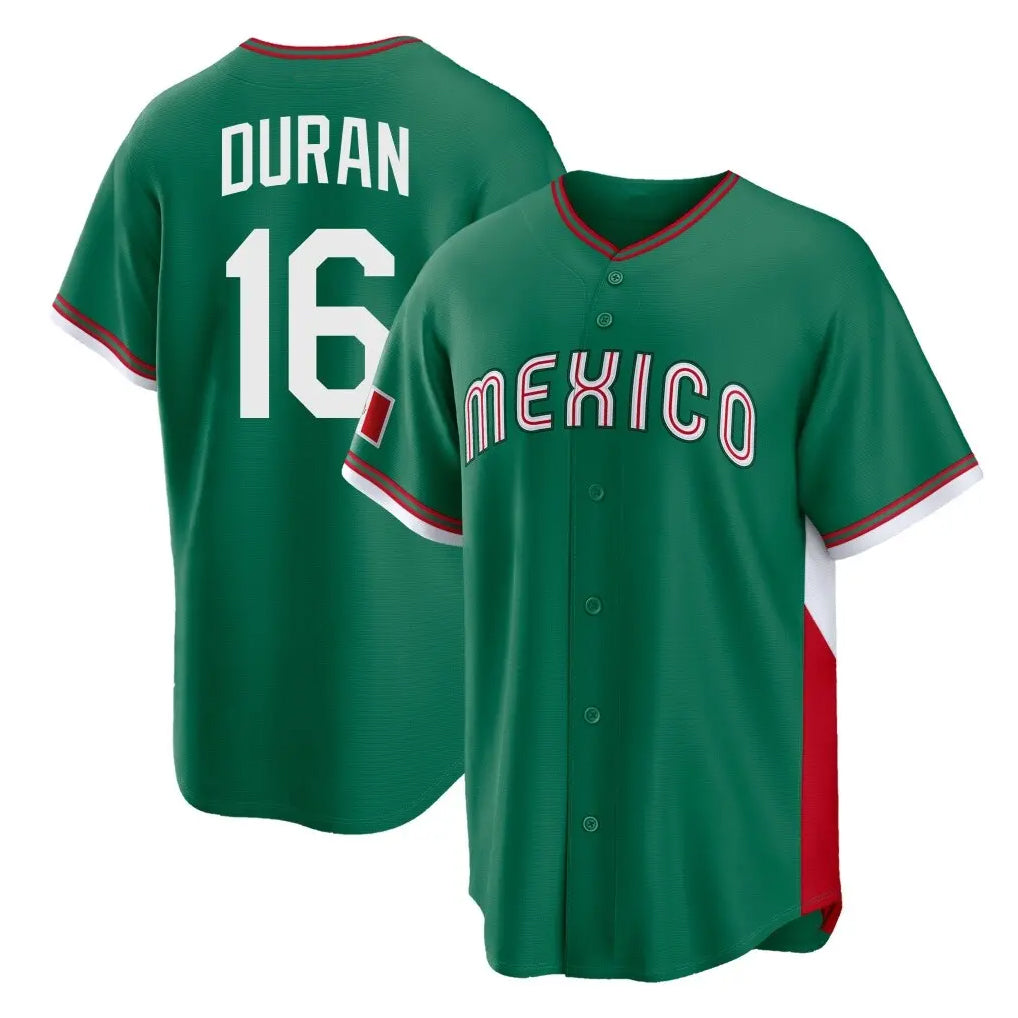 BIPIHUC B.Red Sox #16 Jarren Duran Player Green Mexico 2026 World Classic Home Game Stitched Jerseys