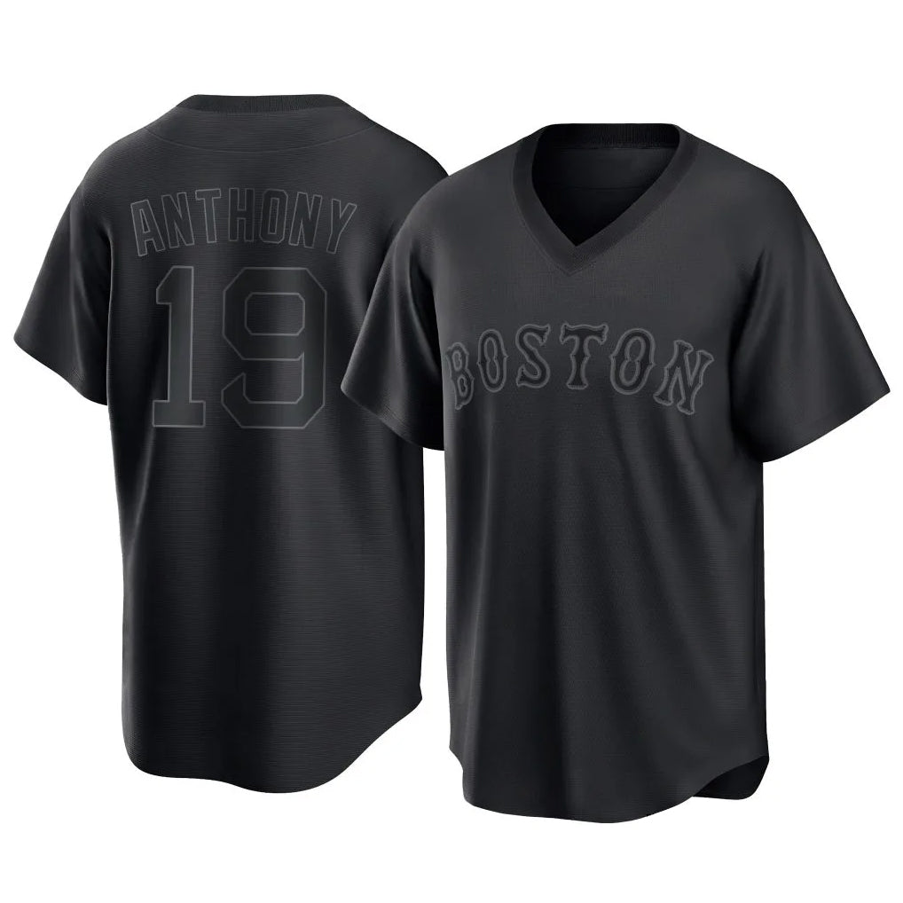 BIPIHUC B.Red Sox #19 Roman Anthony Player Black T-shirt Home Game Stitched Jerseys