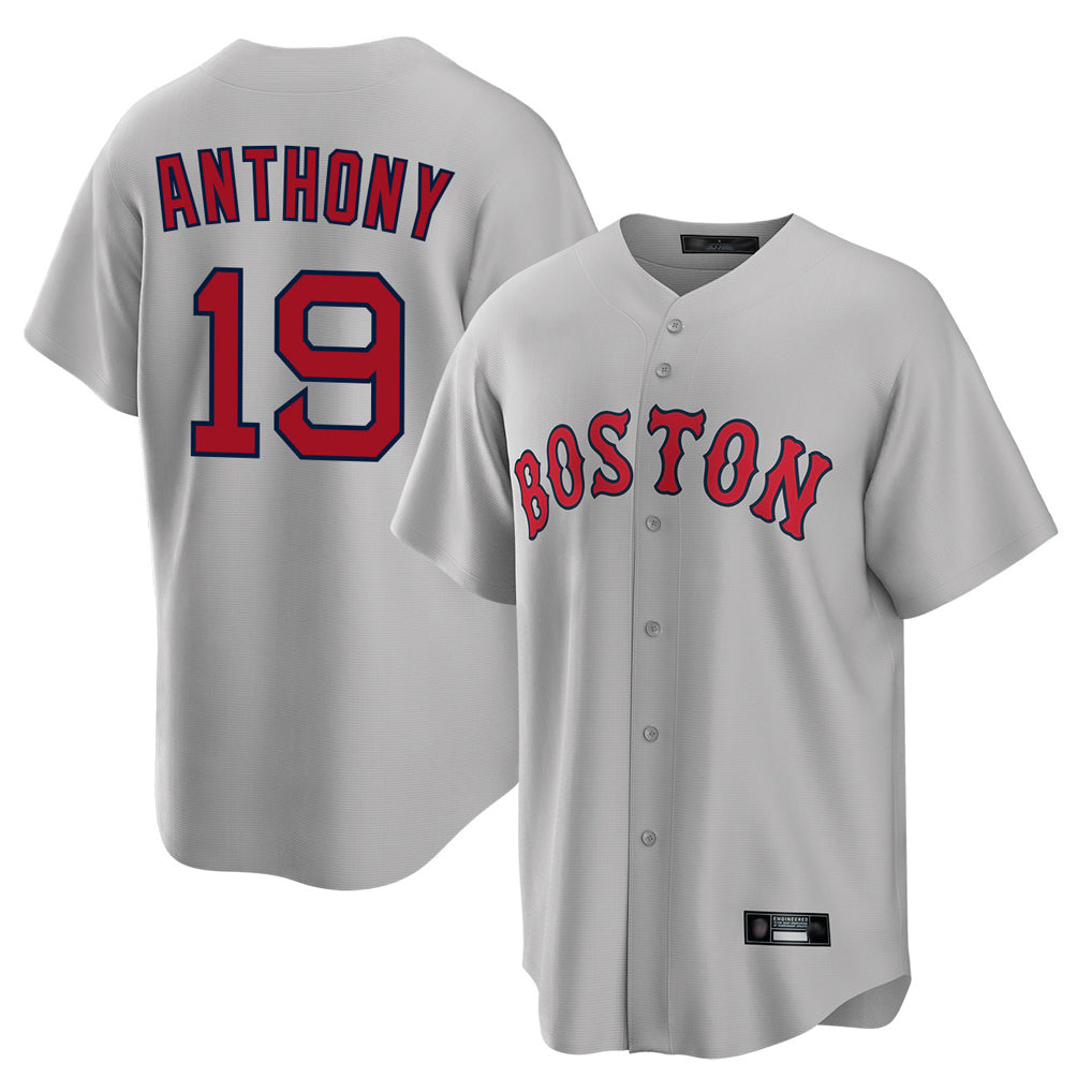 BIPIHUC B.Red Sox #19 Roman Anthony Player Gray Road Home Game Stitched Jerseys