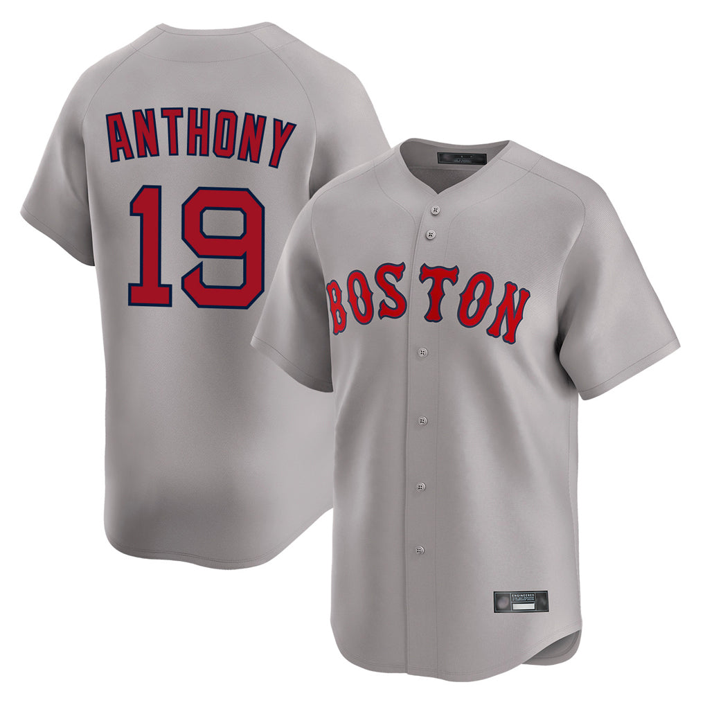 BIPIHUC B.Red Sox #19 Roman Anthony Player Gray Road Limited Home Game Stitched Jerseys