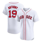 BIPIHUC B.Red Sox #19 Roman Anthony Player White Limited Elite Home Game Stitched Jerseys