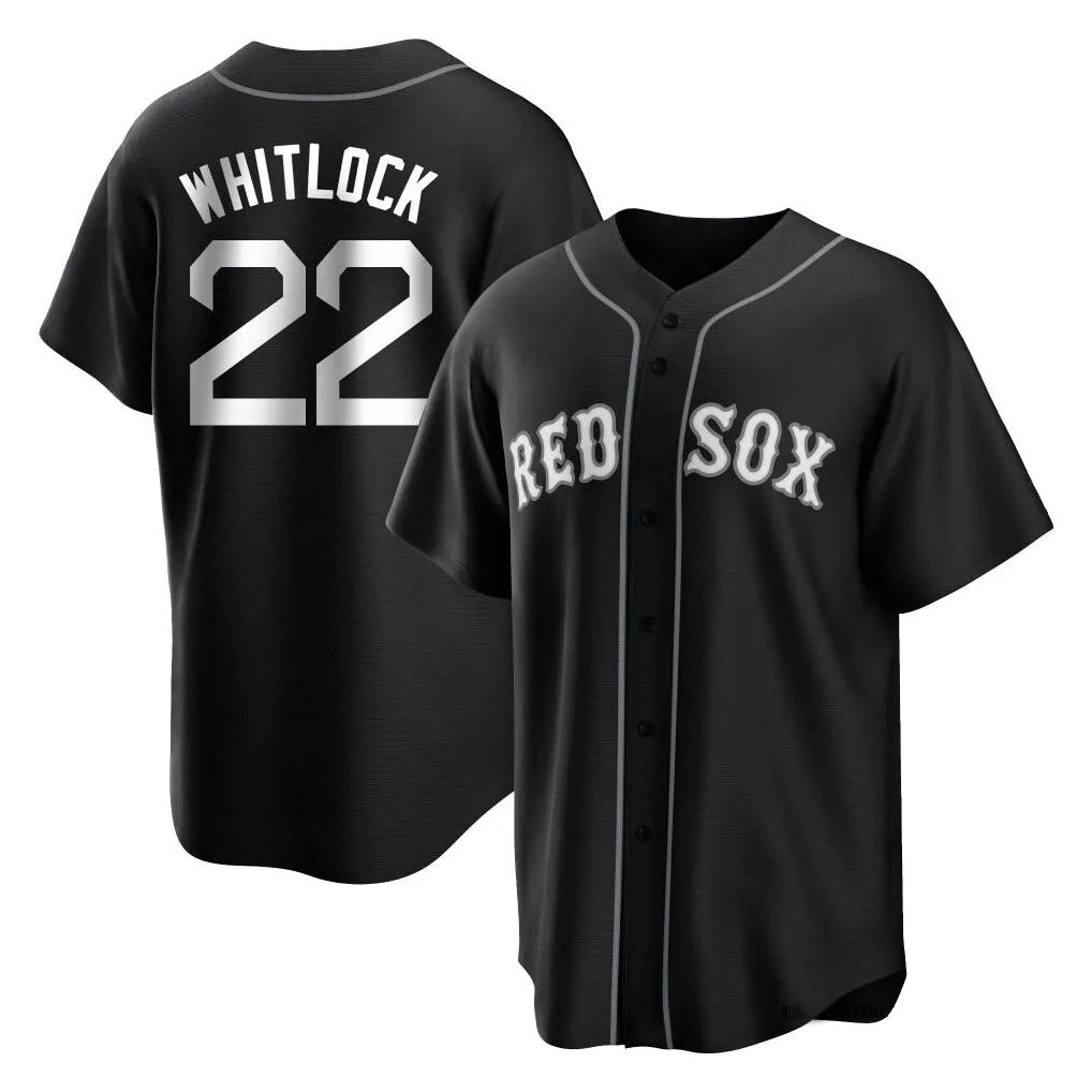 BIPIHUC B.Red Sox #22 Garrett Whitlock Player Black Home Game Stitched Jerseys