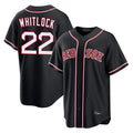 BIPIHUC B.Red Sox #22 Garrett Whitlock Player Black Out Home Game Stitched Jerseys