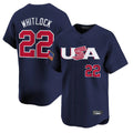 BIPIHUC B.Red Sox #22 Garrett Whitlock Player Navy USA World Classic Home Game Stitched Jerseys