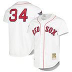 BIPIHUC B.Red Sox #34 David Ortiz Player White Mitchell & Ness Cooperstown Collection Mesh Home Stitched Jerseys