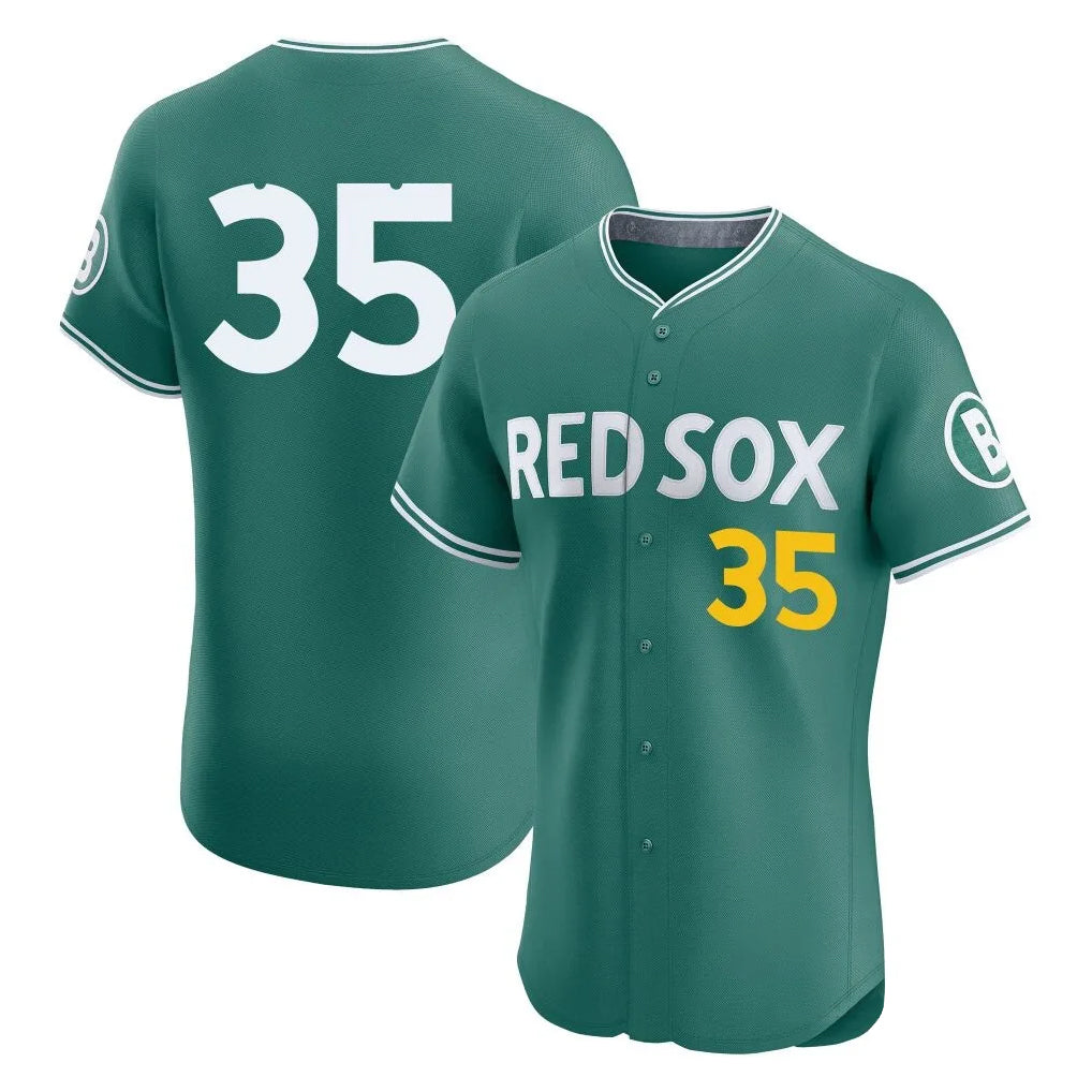 BIPIHUC B.Red Sox #35 Garrett Crochet Player Green City Connect Limited Elite Home Game Stitched Jerseys