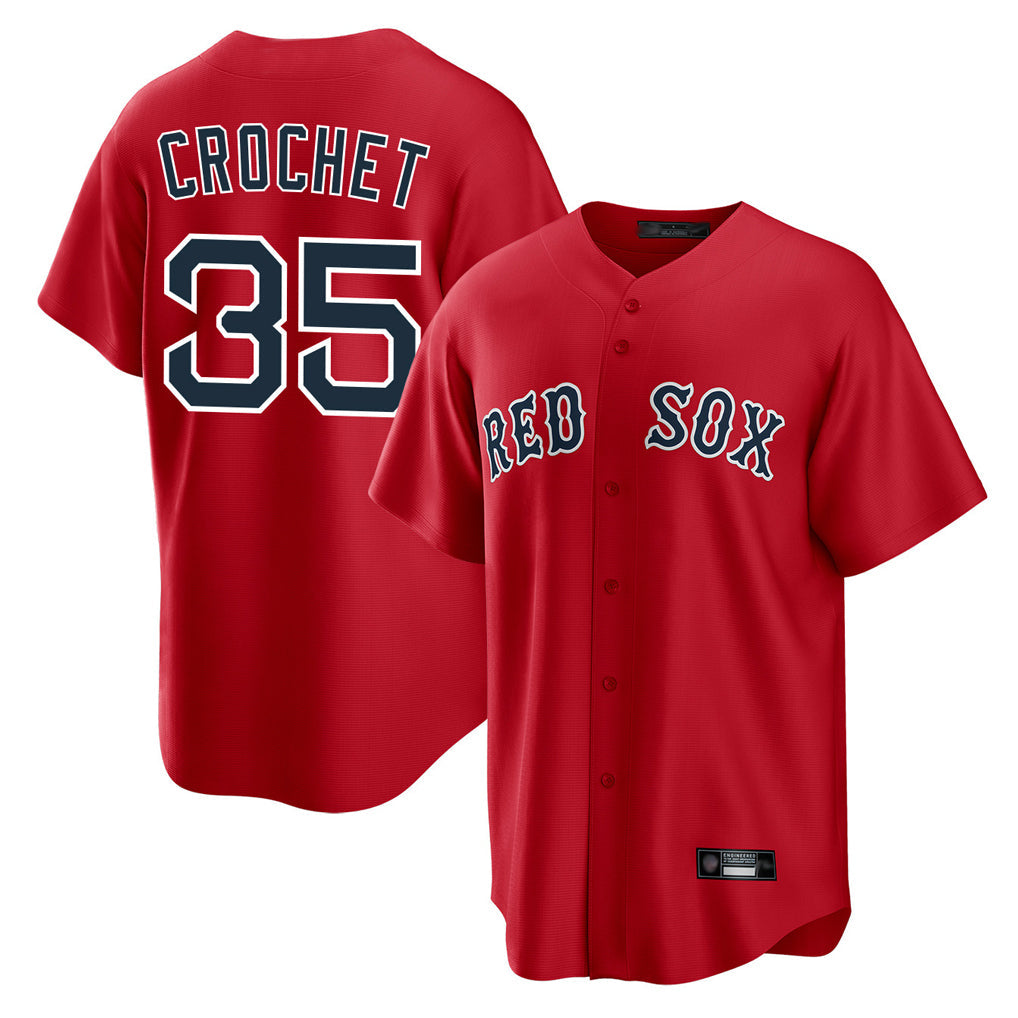 BIPIHUC B.Red Sox #35 Garrett Crochet Player Red Home Game Stitched Jerseys