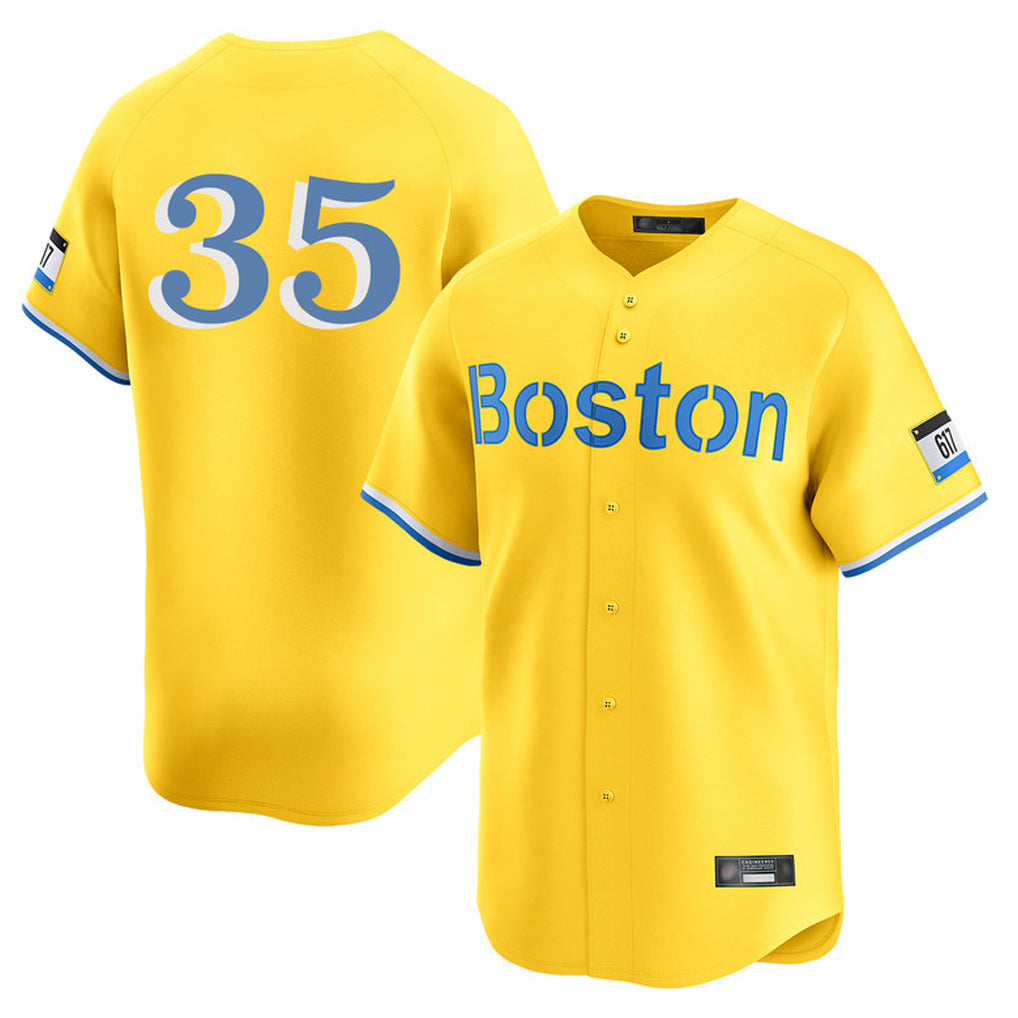 BIPIHUC B.Red Sox #35 Garrett Crochet Player Yellow Limited Home Game Stitched Jerseys