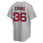 BIPIHUC B.Red Sox #36 Triston Casas Player Gray Road Home Game Stitched Jerseys