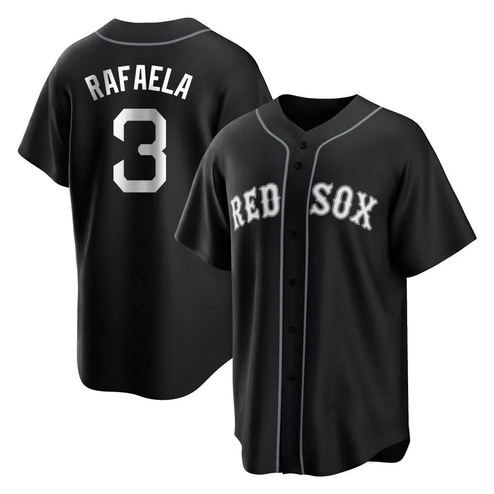 BIPIHUC B.Red Sox #3 Ceddanne Rafaela Player Black Home Game Stitched Jerseys