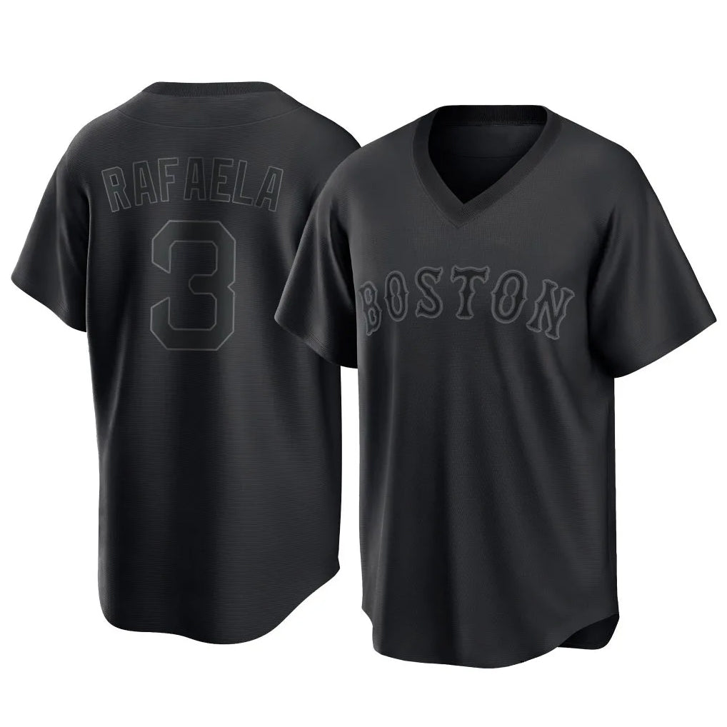 BIPIHUC B.Red Sox #3 Ceddanne Rafaela Player Black T-shirt Home Game Stitched Jerseys