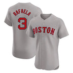 BIPIHUC B.Red Sox #3 Ceddanne Rafaela Player Gray Road Limited Elite Home Game Stitched Jersey