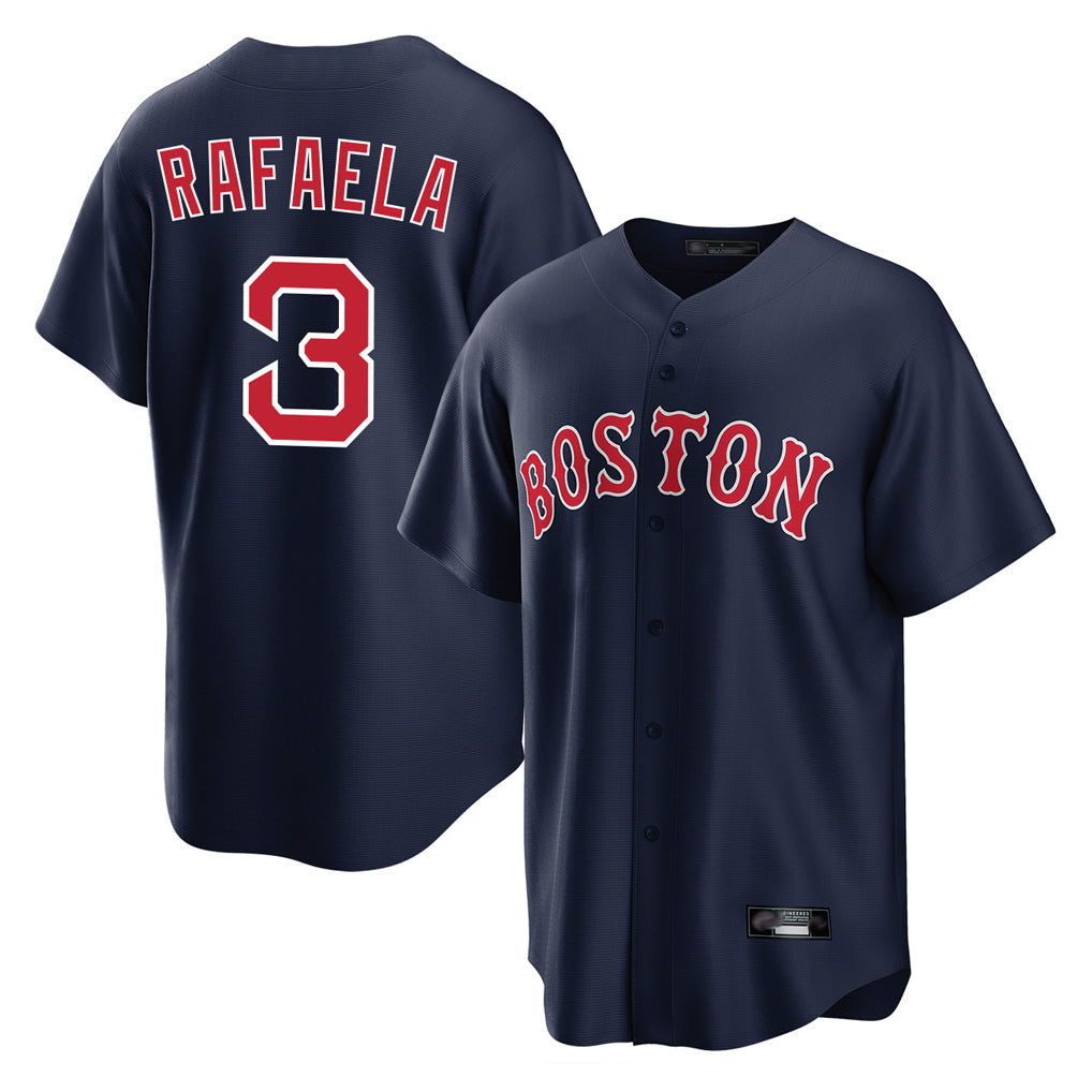 BIPIHUC B.Red Sox #3 Ceddanne Rafaela Player Navy Home Game Stitched Jersey