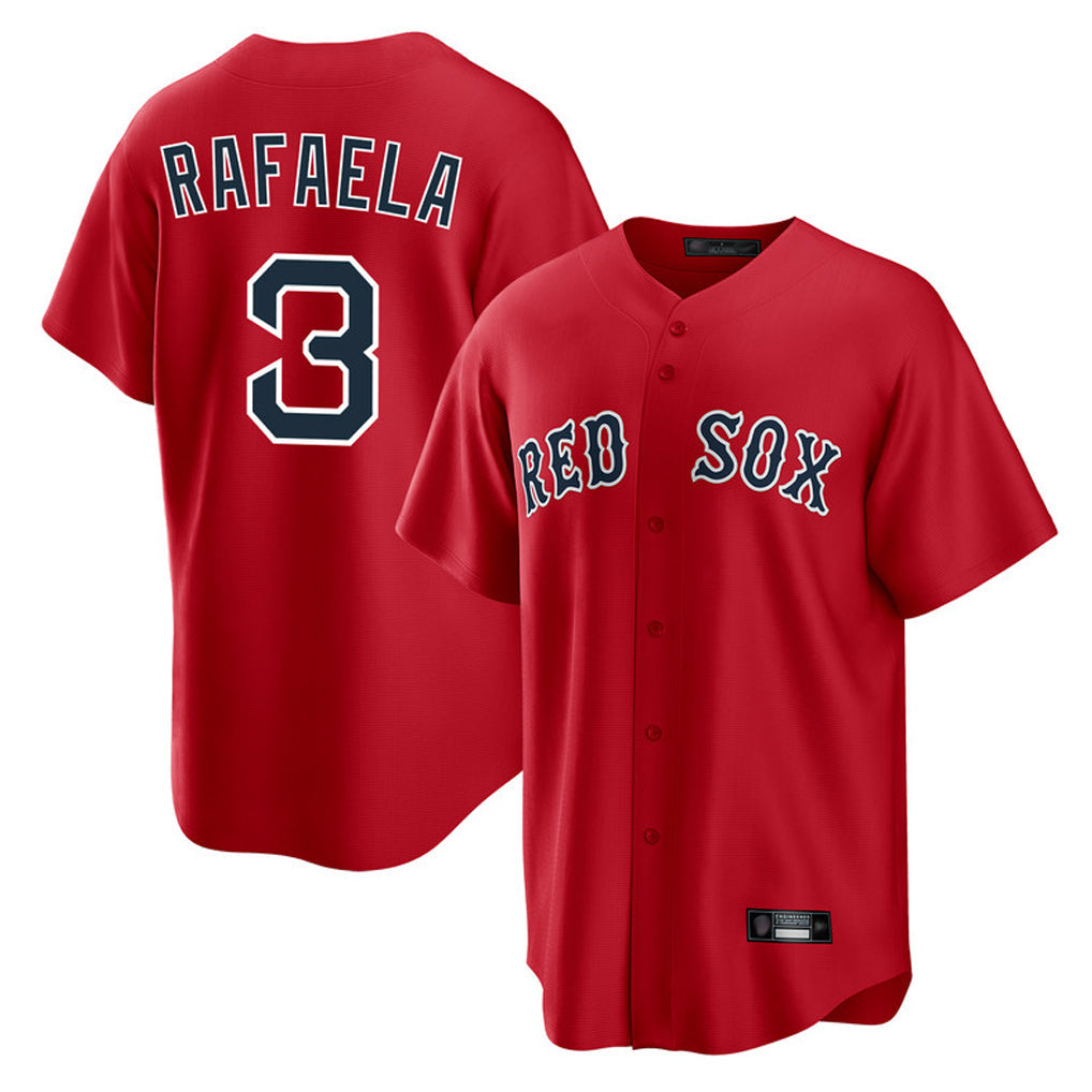 BIPIHUC B.Red Sox #3 Ceddanne Rafaela Player Red Home Game Stitched Jersey