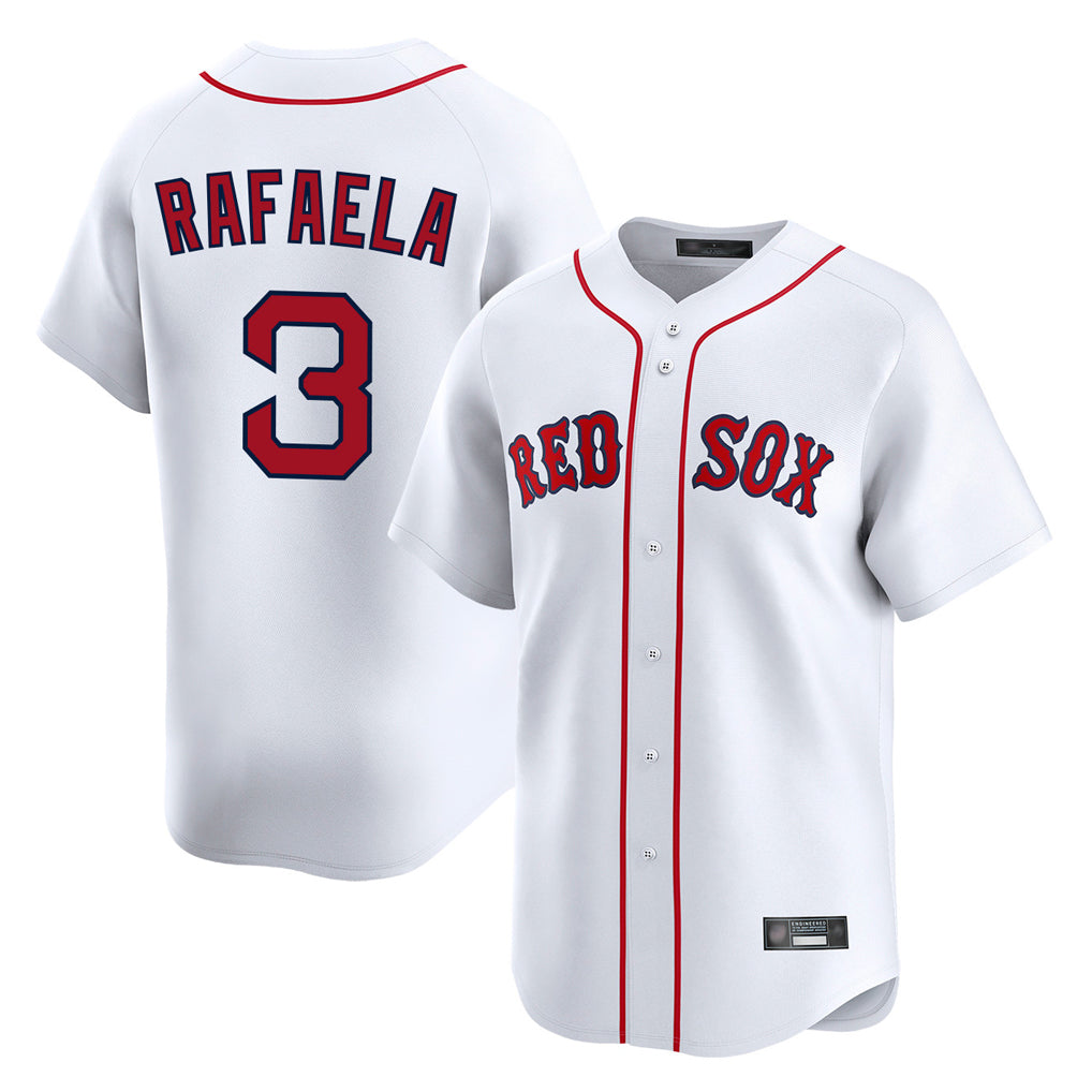 BIPIHUC B.Red Sox #3 Ceddanne Rafaela Player White Limited Home Game Stitched Jersey