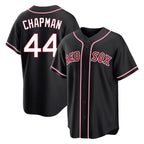BIPIHUC B.Red Sox #44 Aroldis Chapman Player Black Out Home Game Stitched Jerseys