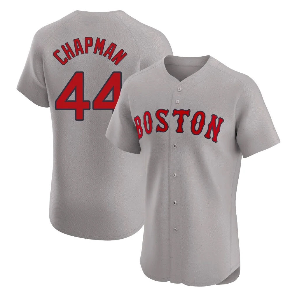 BIPIHUC B.Red Sox #44 Aroldis Chapman Player Gray Road Limited Elite Home Game Stitched Jerseys
