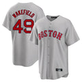 BIPIHUC B.Red Sox #49 Tim Wakefield Player Gray Road Home Game Stitched Jerseys