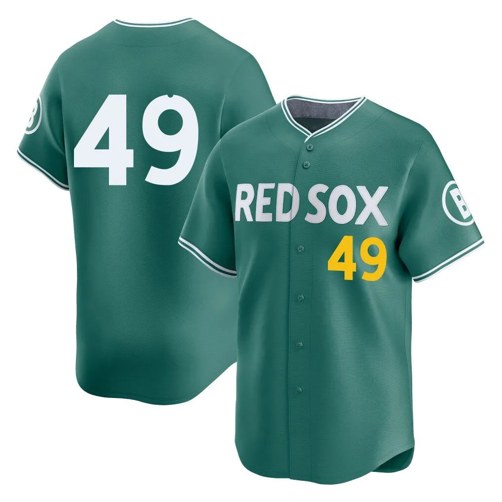 BIPIHUC B.Red Sox #49 Tim Wakefield Player Green City Connect Limited Home Game Stitched Jerseys