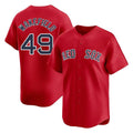 BIPIHUC B.Red Sox #49 Tim Wakefield Player Red Limited Home Game Stitched Jerseys