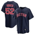 BIPIHUC B.Red Sox #52 Wilyer Abreu Player Navy Home Game Stitched Jerseys