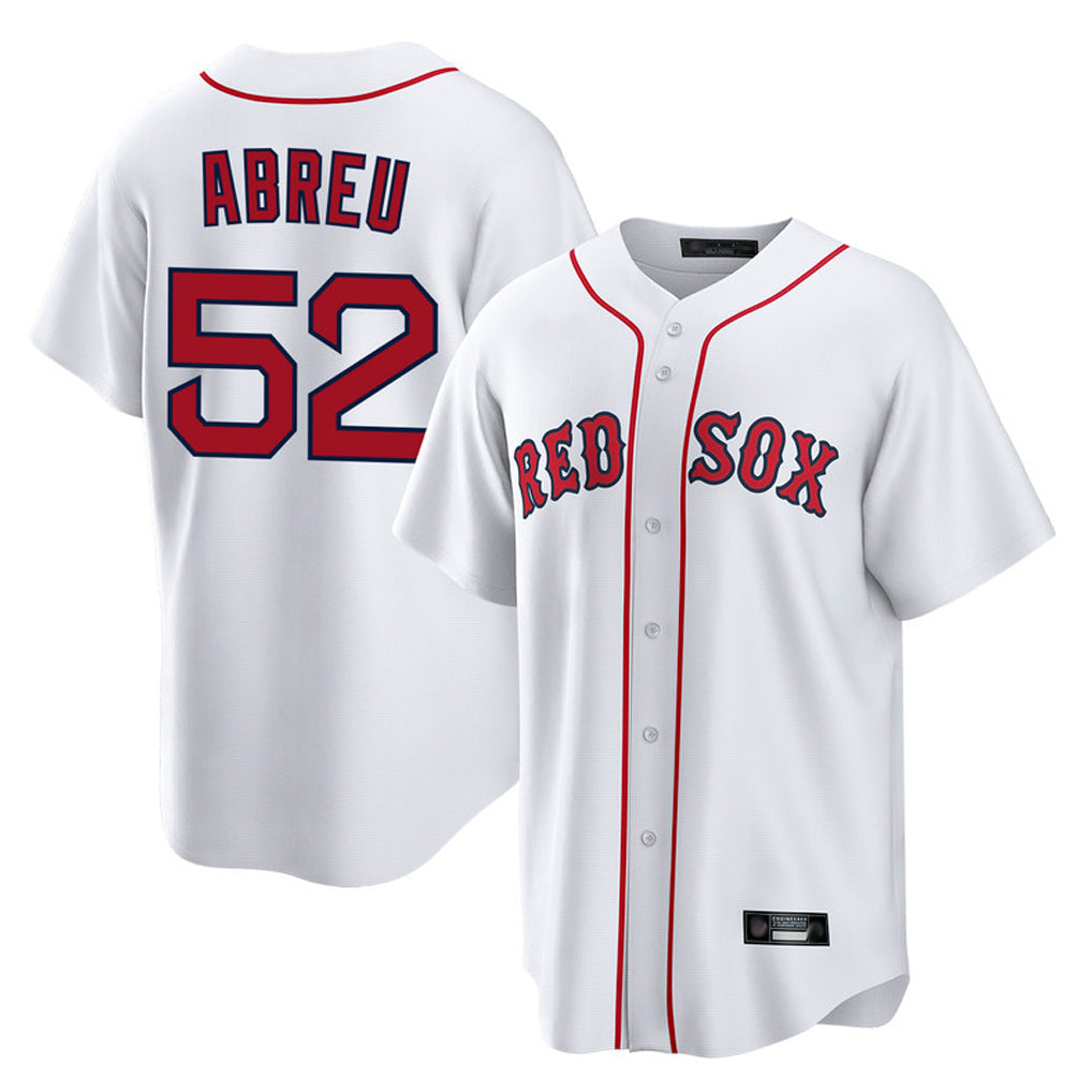 BIPIHUC B.Red Sox #52 Wilyer Abreu Player White Home Game Stitched Jerseys