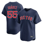 BIPIHUC B.Red Sox #55 Ranger Su¡§¡érez Player Navy Limited Home Game Stitched Jerseys