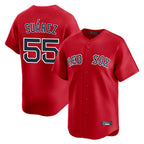 BIPIHUC B.Red Sox #55 Ranger Su¡§¡érez Player Red Limited Home Game Stitched Jerseys