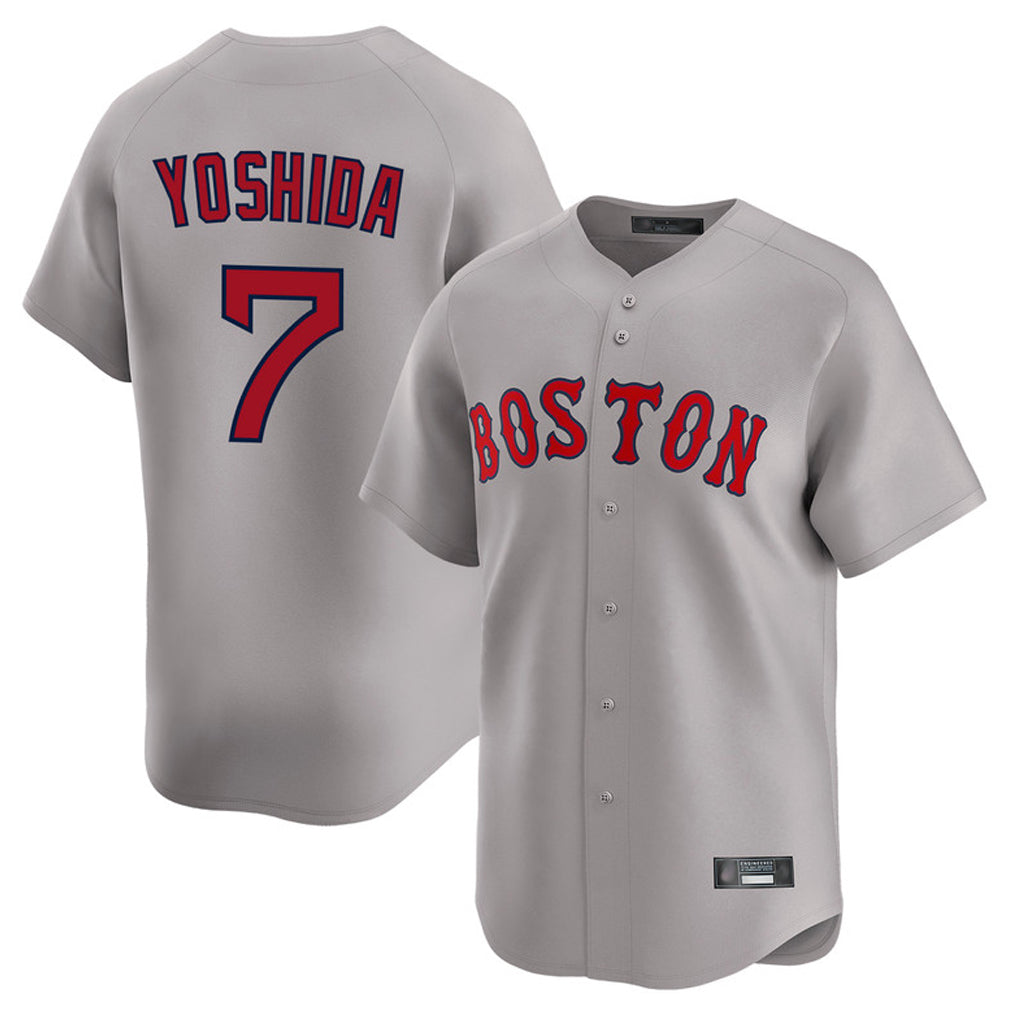 BIPIHUC B.Red Sox #7 Masataka Yoshida Player Gray Road Limited Home Game Stitched Jersey