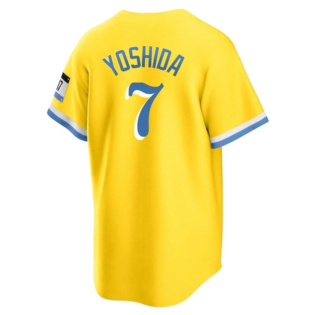 BIPIHUC B.Red Sox #7 Masataka Yoshida Player Yellow Home Game Stitched Jerseys