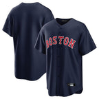 BIPIHUC B.Red Sox Blank Player Navy Home Game Stitched Jerseys