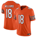 BIPIHUC C.Bears #18 Caleb Williams Orange Vapor F.U.S.E. Limited Jersey Player Stitched Jerseys