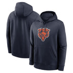 BIPIHUC C.Bears Navy Salute to Service Pullover Hoodies Limited Blank Player Stitched Jerseys