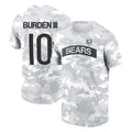 BIPIHUC C.Bears #10 Luther Burden III Player Arctic Camo Salute to Service Performance T-Shirt Limited Stitched Jerseys