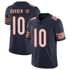 BIPIHUC C.Bears #10 Luther Burden III Player Navy Vapor Untouchable Limited Home Game Stitched Jerseys