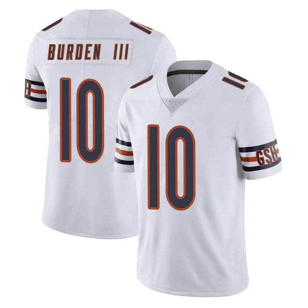 BIPIHUC C.Bears #10 Luther Burden III Player White Vapor Untouchable Limited Home Game Stitched Jerseys