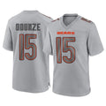 BIPIHUC C.Bears #15 Rome Odunze Player Gray Atmosphere Fashion Game Stitched Jerseys