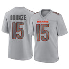 BIPIHUC C.Bears #15 Rome Odunze Player Gray Atmosphere Fashion Game Stitched Jerseys