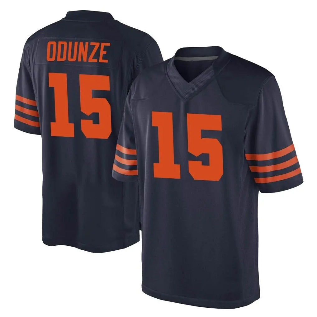 BIPIHUC C.Bears #15 Rome Odunze Player Navy Blue Alternate Game Stitched Jerseys
