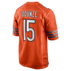 BIPIHUC C.Bears #15 Rome Odunze Player Orange Home Game Stitched Jerseys