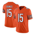 BIPIHUC C.Bears #15 Rome Odunze Player Orange Vapor F.U.S.E. Limited Home Game Stitched Jerseys