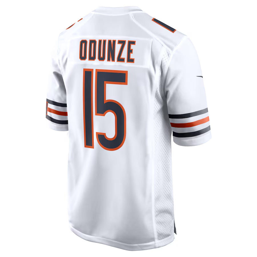 BIPIHUC C.Bears #15 Rome Odunze Player White Home Game Stitched Jerseys