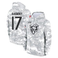 BIPIHUC C.Bears #17 Tyson Bagent Player Arctic Camo Salute to Service Pullover Hoodies Limited Stitched Jerseys