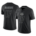 BIPIHUC C.Bears #17 Tyson Bagent Player Black REFLECTIVE Limited Game Stitched Jerseys