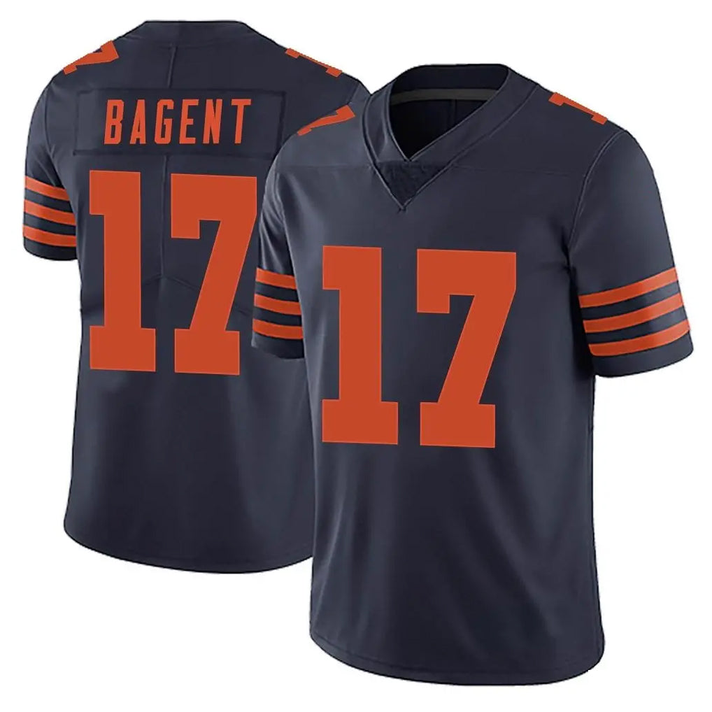 BIPIHUC C.Bears #17 Tyson Bagent Player Navy Blue Alternate Vapor Untouchable Limited Stitched Jerseys