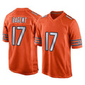 BIPIHUC C.Bears #17 Tyson Bagent Player Orange Home Game Stitched Jerseys