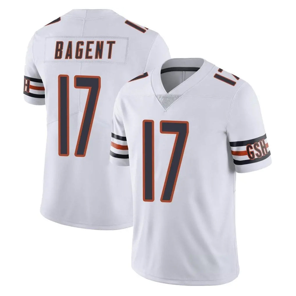 BIPIHUC C.Bears #17 Tyson Bagent Player White Vapor Untouchable Limited Home Game Stitched Jerseys